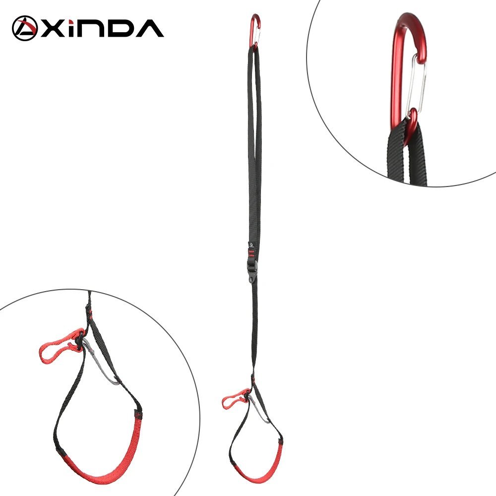 XINDA Professional Adjustable Webbing Foot Loop Climbing  Polyester Foot Loop Ascender Belt Device B