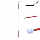 Aluminum Telescopic Blind Cane with Rolling Tip Portable Blind Walk Canes Crutch for Outdoor Sticks 