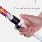 Blue_2pcs Walking Stick Folding 5 sections Trekking Poles (2 Carbon Fiber +3 Aluminium alloy) Mounta