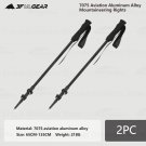 A1- 2 Stick_3F UL GEAR ultralight Hiking 135cm Carbon Fiberr/Aluminum Stick Walking Stick Length Adj