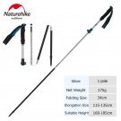 Silver - 1 pole_Naturehike Trekking Poles Nordic Walking Poles Aluminum Trekking Sticks Foldable Hik