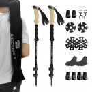 Kit 1-Black_Lighten Up Folding Trekking Poles Carbon Fiber Ultralight Quick Lock Walking Stick Hikin Kit 1-Black_Lighten Up Folding Trekking Poles Carbon Fiber Ultralight Quick Lock Walking Stick Hikin