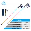 E4201  2 pcs  130cm_AONIJIE E4201 M-Pole Folding Ultralight Quick Lock Trekking Poles Hiking Pole Ra