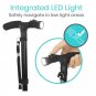 Magic Cane 02_Folding Walking Stick With LED Light Adjustable Lightweight Collapsible Anti-Slip Walk