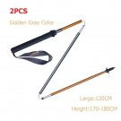 E4201 120cm golden_AONIJIE E4204 Lightweight Folding Trekking Poles Carbon Fiber Walking Stick Draws
