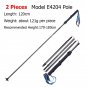 E4204 2PCS 120CM_AONIJIE E4204 Lightweight Folding Trekking Poles Carbon Fiber Walking Stick Drawstr