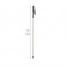 110cm 1PC_Bamboo Trekking Poles Carbon Fiber Hiking Sticks Portable 5-Section Foldable Outdoor Walki