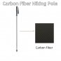 Black 2pcs 130cm_Ultra Light Weight Trekking Poles Foldable Hiking Sticks Carbon Fiber Hiking Poles 