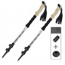 2PCS Silver_2PCS Trekking Poles Walking Sticks Alpenstock Telescopic Ultralight Premium Adjustable w