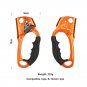 Left Red_Outdoor Rock Climbing SRT Hand Ascender Device Mountaineer Handle Ascender Left Hand Right