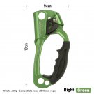 Right Green_Outdoor Rock Climbing SRT Hand Ascender Device Mountaineer Handle Ascender Left Hand Rig