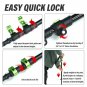 one pair_280g/pc Nordic Walking Poles Trek Pole Telescopic Alpenstock 7075 Aluminum Alloy Shooting C