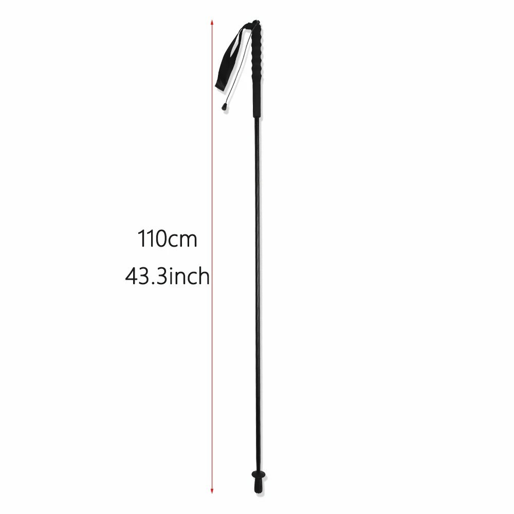 fixed 110cm 1pc_5-Section Outdoor Fold Trekking Pole Camping Portable Lightweight Walking Hiking Sti