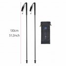 fixed 130cm 1pair_5-Section Outdoor Fold Trekking Pole Camping Portable Lightweight Walking Hiking S