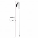 fixed 130cm 1pc_5-Section Outdoor Fold Trekking Pole Camping Portable Lightweight Walking Hiking Sti