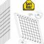Cargo Climbing Net, 100% Polyester Rope Ladder, 108" L x 70" W + Drill Bit & Instructions