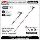 135cm-Blue_Naturehike Carbon Fiber Walking Stick Outdoor Telescopic Climbing Trekking Pole Mountaine