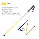 2pcs 120cm Yellow_AONIJIE E4201 Lightweight Folding Collapsible Quick Lock Trekking Pole Hiking Pole