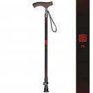 red_Pioneer Canes T-shape Handle 7075 Aluminum Walking Stick For Elderly Adjustable Length 62.5-100c