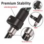 Black_2pcs Foldable Trekking Poles Walking Stick With Quick-Lock System Lightweight Aluminum Trekkin