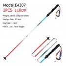 E4207 110cm blue_2pcs  AONIJIE All Types of Hiking Trekking Pole Ourdoor Camping Walking Sticks Summ