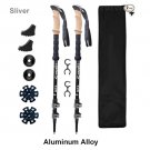 AL01_Trekking Poles Hiking Poles Carbon Fiber Folding Hiking Sticks Collapsible Nordic Walking Stick