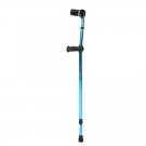 Blue_Crutches Aluminum Alloy for Disabled Seniors Elderly Portable Folding Walking Stick Adjustable 
