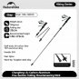 Gray-Small 1pcs_Naturehike Trekking Poles Carbon Fiber Collapsible Telescopic Sticks 5-Section Light