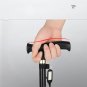 Brown_Multifunction Trekking Poles T-handle Walking Sticks for Old Man Women Ultralight Trekking Pol