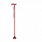 Red_Multifunction Trekking Poles T-handle Walking Sticks for Old Man Women Ultralight Trekking Pole