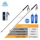 2pcs 120cm Golden12_AONIJIE Newest SD09 SD16 Folding Walking Sticks Carbon Fiber Ultralight Quick Lo