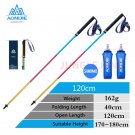 2pcs 120cm Rainbow9_AONIJIE Newest SD09 SD16 Folding Walking Sticks Carbon Fiber Ultralight Quick Lo