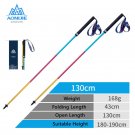 army green_AONIJIE Newest SD09 SD16 Folding Walking Sticks Carbon Fiber Ultralight Quick Lock Trekki