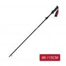 Purple 98-115cm_Naturehike-Ultralight Foldable Trekking Poles, 5-sections, Carbon Fiber, Walking, Hi