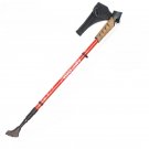 A-1pc_1Pc Hiking Walking Sticks Anti Shock Trekking Poles Nordic Walking Cane Aluminum Telescopic Ca