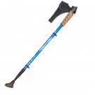 B-1pc_1Pc Hiking Walking Sticks Anti Shock Trekking Poles Nordic Walking Cane Aluminum Telescopic Ca