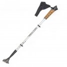 D-1pc_1Pc Hiking Walking Sticks Anti Shock Trekking Poles Nordic Walking Cane Aluminum Telescopic Ca