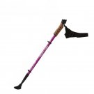 E-1pc_1Pc Hiking Walking Sticks Anti Shock Trekking Poles Nordic Walking Cane Aluminum Telescopic Ca