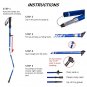 10_Anti Shock Walking Stick Hiking Trekking Trail Ultralight 4-section Adjustable Canes Aluminum All