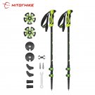 a pair_Homful/Hitorhike for Nordic walking sticks camping hiking Ultralight Adjustable Telescopic Al