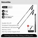 125cm 2PCS_Naturehike Trekking Poles 1pcs Super Light Carbon Fiber Collapsible Telescopic Sticks Lig
