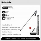 95cm 1PCS_Naturehike Trekking Poles 1pcs Super Light Carbon Fiber Collapsible Telescopic Sticks Ligh