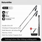 95cm 2PCS_Naturehike Trekking Poles 1pcs Super Light Carbon Fiber Collapsible Telescopic Sticks Ligh