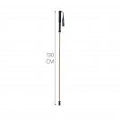 130cm 1PC_Bamboo Trekking Poles Carbon Fiber Hiking Sticks Portable 5-Section Foldable Outdoor Walki