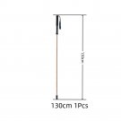 1pcs 130cm_Ultralight Trekking Poles High Strength Carbon Fiber & Natural Bamboo Skin Trekking P