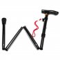 3-Section Black_Trekking Stick 5-Section Telescopic Folding Trekking Poles Outdoor Camping Ultraligh