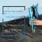 5-Section Orange_Trekking Stick 5-Section Telescopic Folding Trekking Poles Outdoor Camping Ultralig