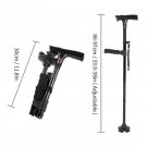 Collapsible_Collapsible Telescopic Folding Cane Elder Cane LED With Alarm Walking Trusty Sticks Elde