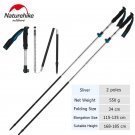 Silver - 2 pole_Naturehike Trekking Pole ST09 Ultralight Folding Hiking Stick Hiking Pole Collapsibl