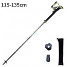black L_Pioneer Folding Ultralight Quick Lock Trekking Poles Hiking Pole Race Running Outdoor Walkin